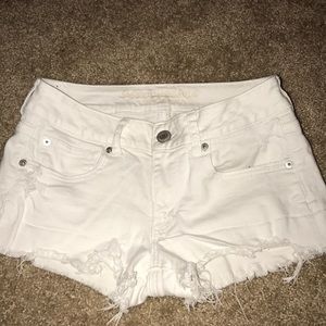 White American Eagle jean shorts